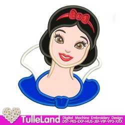 christmas snow white princess birthday snow girls princess queen design applique for machine embroidery