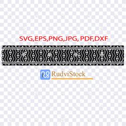 tattoo svg. tongan pattern seamless tattoo tribal border