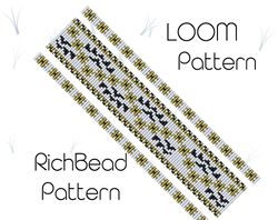 flower narrow beading loom patterns bracelet bead loom patterns download floral thin beaded loom pattern 253 17.09.22