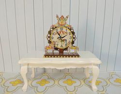 dollhouse clock. imitation.1:12 scale.