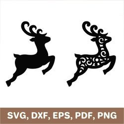 deer svg, christmas deer svg, deer template, deer dxf, deer png, deer laser cut, deer cut file, deer pdf, cricut, svg