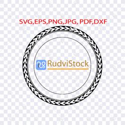 tattoo svg. samoan circle frame design