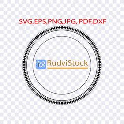 tattoo svg. samoan circle frame border design