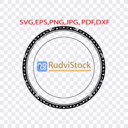 tattoo svg. samoan circle frame border tribal design