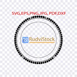 tattoo svg. polynesian circle frame border