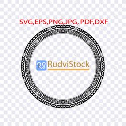 Polynesian circle frame design - Inspire Uplift