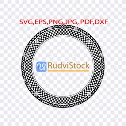 tattoo svg. polynesian pattern circle frame