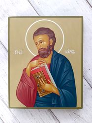 Apostle Mark | Hand-painted icon | Religious gift | Orthodox icon | Christian gift | Byzantine icon