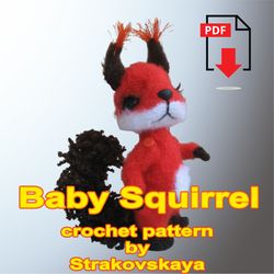 tutorial: baby squirrel crochet pattern