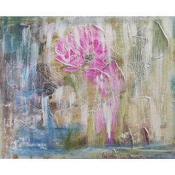 flowers painting tropical floral original art landscape painting wall art by larisaray