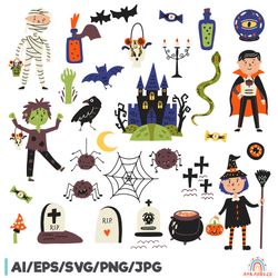 halloween scary clipart