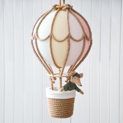 hanging hot air balloon nursery decor