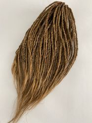 synthetic de dreads extensions, crochet brown dreadlocks, ready to ship