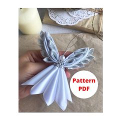 angel ornament, homemade ornaments, homemade crafts, pattern, pdf