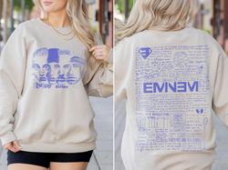 eminem slim shady 90s rap shirt, bootleg rapper vintage y2k sweatshirt, eminem doodle retro unisex hoodie