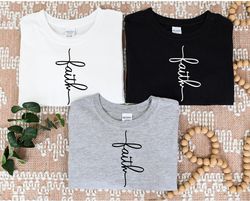 faith shirt, faith cross shirt, faith gift, christian shirts , love and grace shirt, faith cross, vertical cross, jesus,