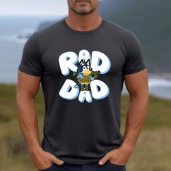 retro rad dad bluey shirt, retro chilli heeler shirt, dad bluey shirt, chilli heeler, bluey family shirt, bluey cool dad