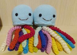 jellyfish crochet, amigurumi, crochet baby toys, soft toy, plush toy, baby toys