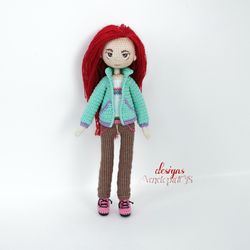 pattern amigurumi doll rachel