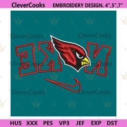 arizona cardinals reverse nike embroidery design download file