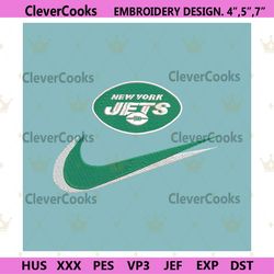 new york jets nike swoosh embroidery design download