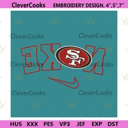 san francisco 49ers reverse nike embroidery design download file