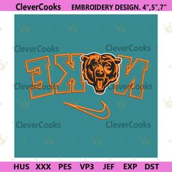 chicago bears reverse nike embroidery design download file