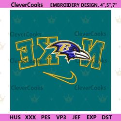 baltimore ravens reverse nike embroidery design download file