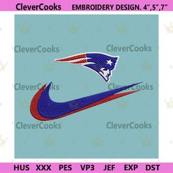 new england patriots nike swoosh embroidery design download