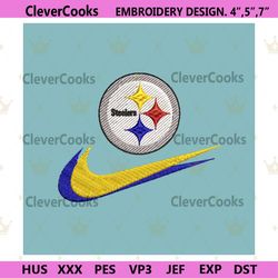 pittsburgh steelers nike swoosh embroidery design download
