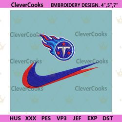 tennessee titans nike swoosh embroidery design download