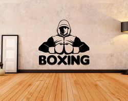 boxing gym training, sport, car stickers wall sticker vinyl decal mural art decor