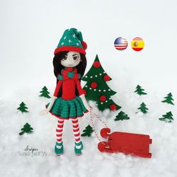 pattern amigurumi doll elf