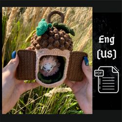 pdf crochet amigurumi  funny acorn pattern eng (us)