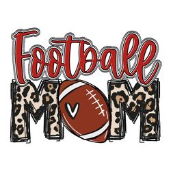 football mom football leopard print svg digital download