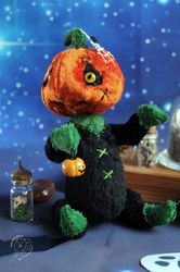 halloween toy pumpkin plush toy mr. pumpkin