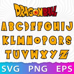 dragon ball font svg