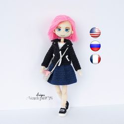 pattern amigurumi doll avy