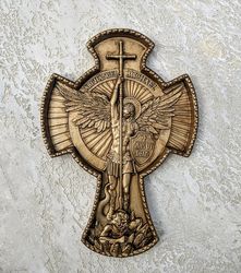 st michael archangel wall cross religious gift