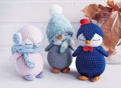 amigurumi penguins 3 in 1 crochet pattern, crochet softy penguins pattern