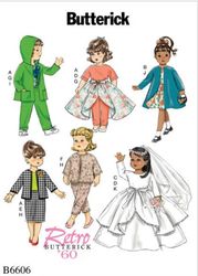 doll 18 inch clothes pattern butterick 6606 pdf