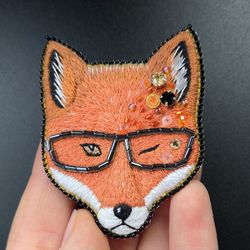 fox brooch brooches for woman handmade brooches