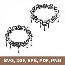 vintage frame svg, vintage frame dxf, vintage frame png, picture frame svg, picture frame dxf, picture frame png, cricut