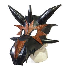 dragon face leather mask