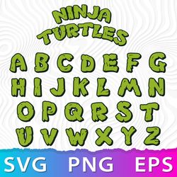 ninja turtles font svg