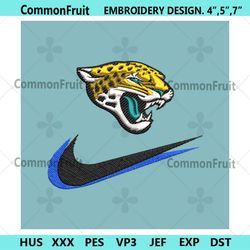 jacksonville jaguars nike swoosh embroidery design download png