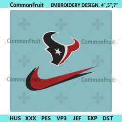 houston texans nike swoosh embroidery design download