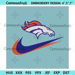 denver broncos nike swoosh embroidery design download