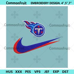 tennessee titans nike swoosh embroidery design download