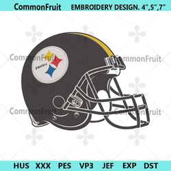 pittsburgh steelers football helmet logo machine embroidery